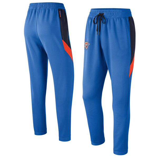 Men's Oklahoma City Thunder Blue Performance Showtime Basketball Pants